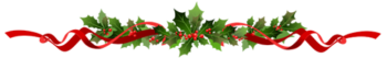 Holly with ribbon